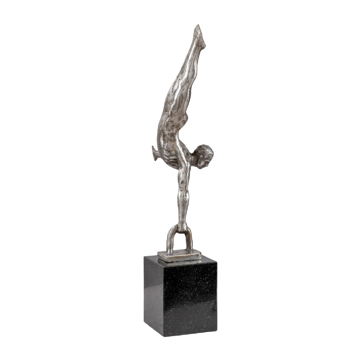 Modern European furniture - Antiqued Iron Handstand Sculpture - www.oroa.com