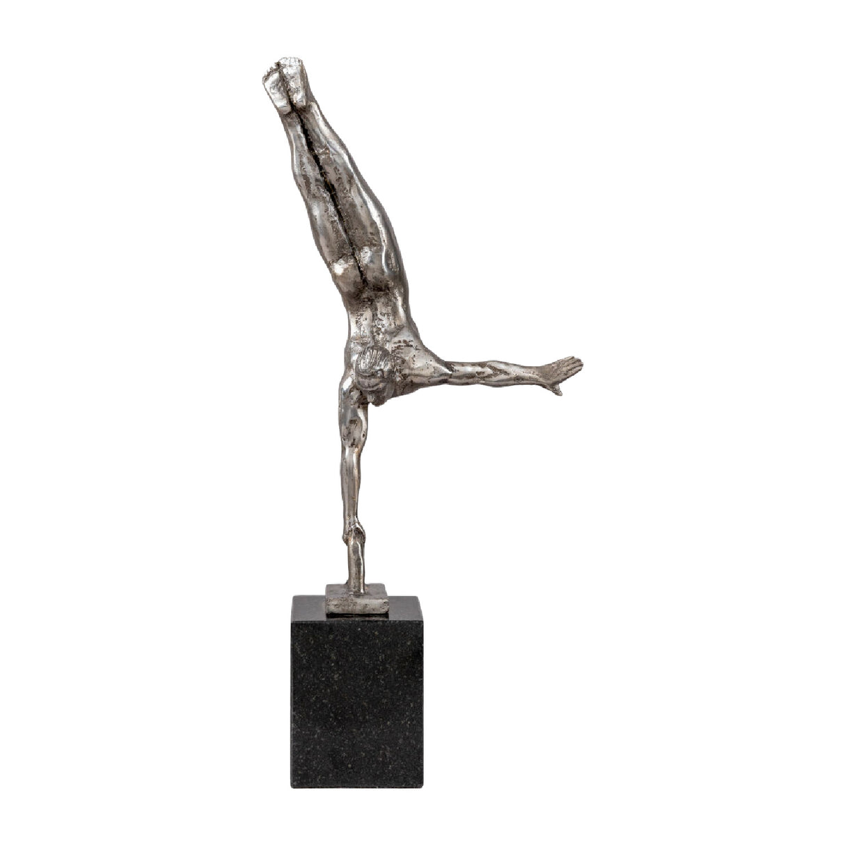 Modern European furniture - Antiqued Iron Handstand Sculpture - www.oroa.com