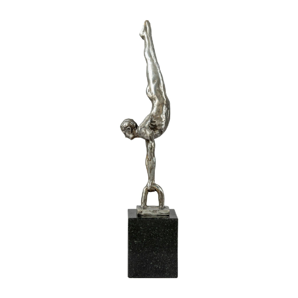 Modern European furniture - Antiqued Iron Handstand Sculpture - www.oroa.com