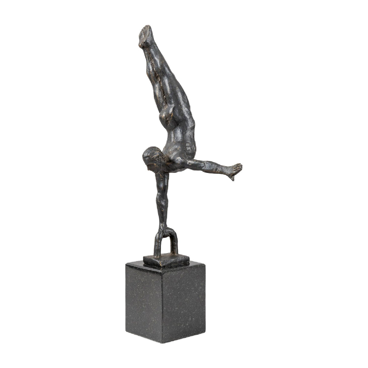 Modern European furniture - Antiqued Iron Handstand Sculpture - www.oroa.com