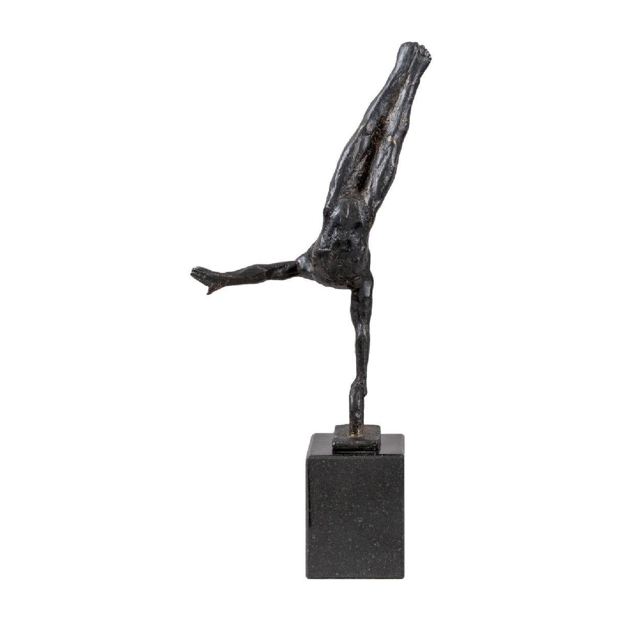 Modern European furniture - Antiqued Iron Handstand Sculpture - www.oroa.com