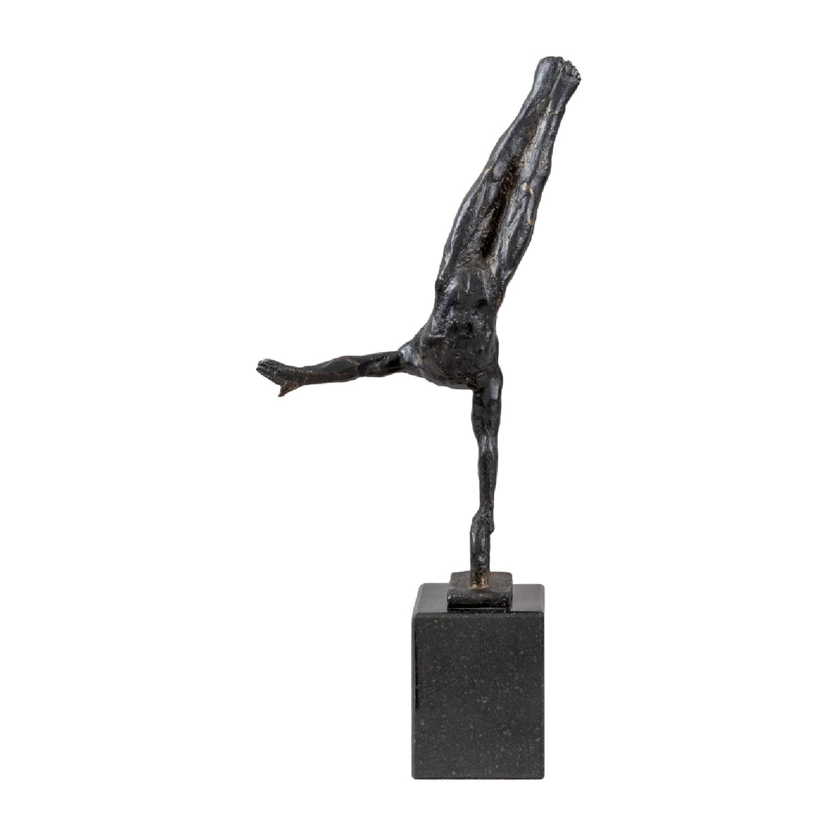 Modern European furniture - Antiqued Iron Handstand Sculpture - www.oroa.com