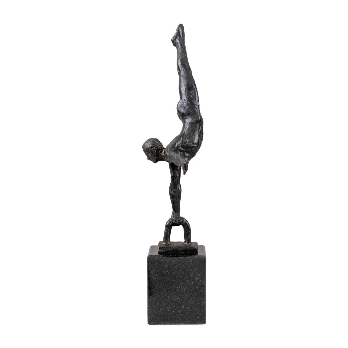 Modern European furniture - Antiqued Iron Handstand Sculpture - www.oroa.com