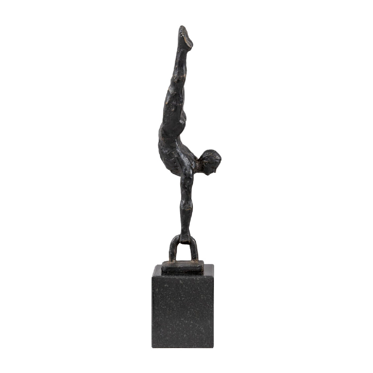 Modern European furniture - Antiqued Iron Handstand Sculpture - www.oroa.com