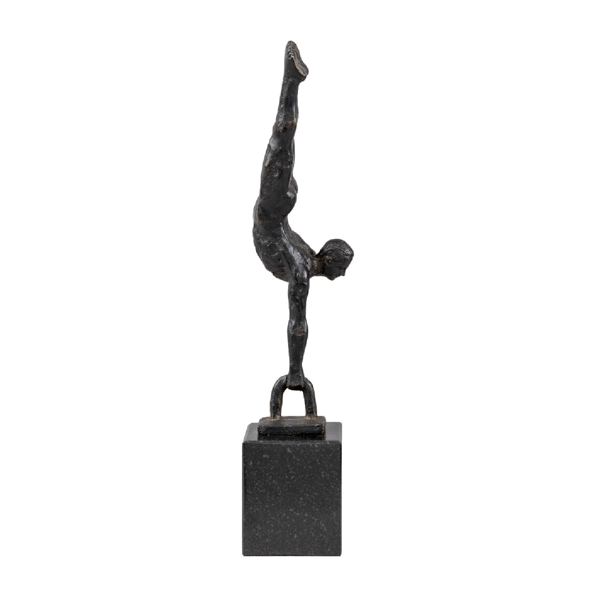 Modern European furniture - Antiqued Iron Handstand Sculpture - www.oroa.com