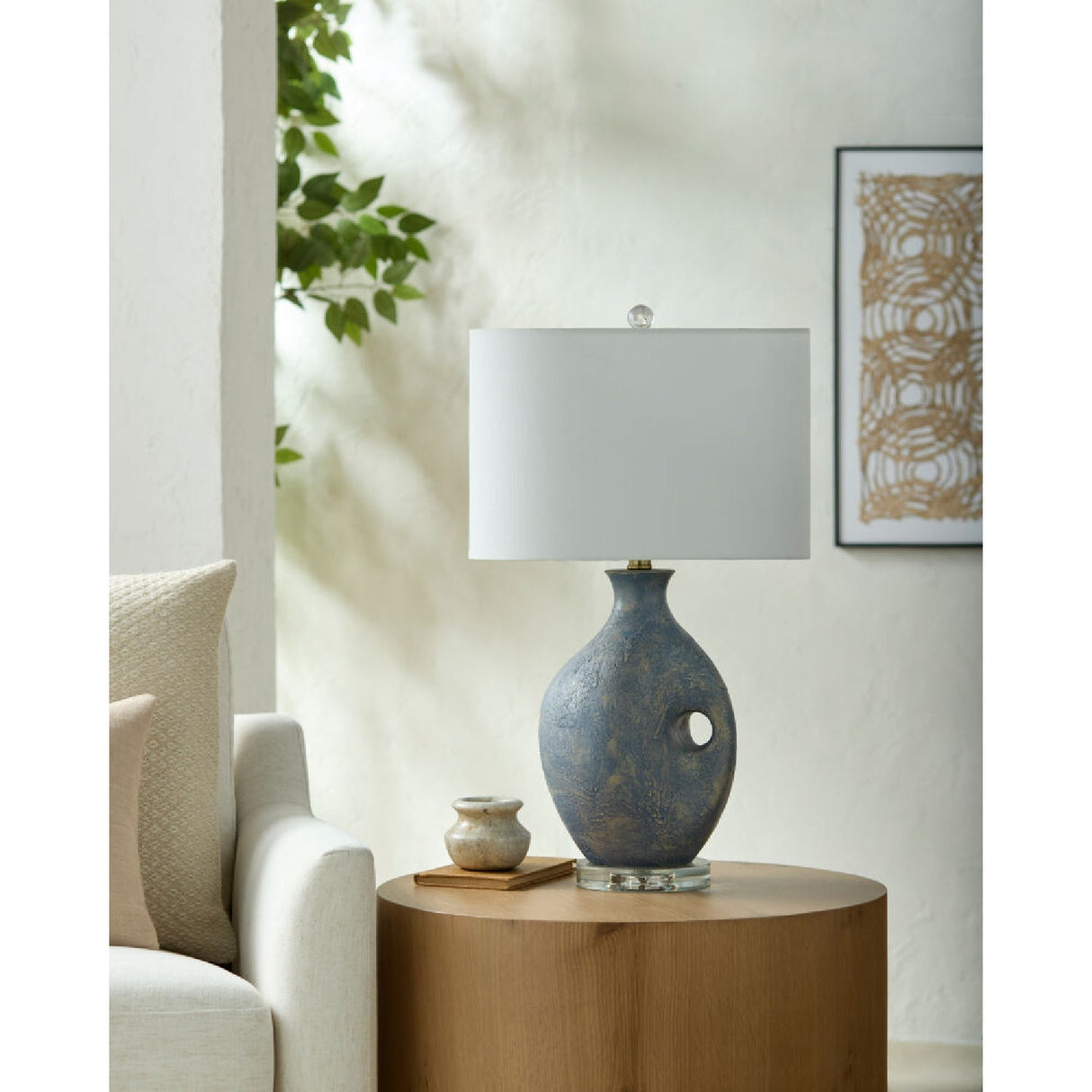 Modern European furniture - Painted Vase Inspired Table Lamp - www.oroa.com
