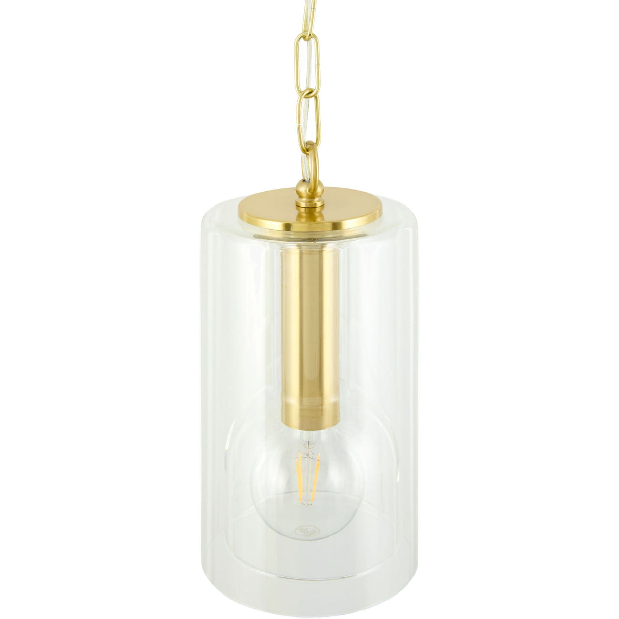Modern European furniture - Clear Glass Accent Pendant Light - www.oroa.com