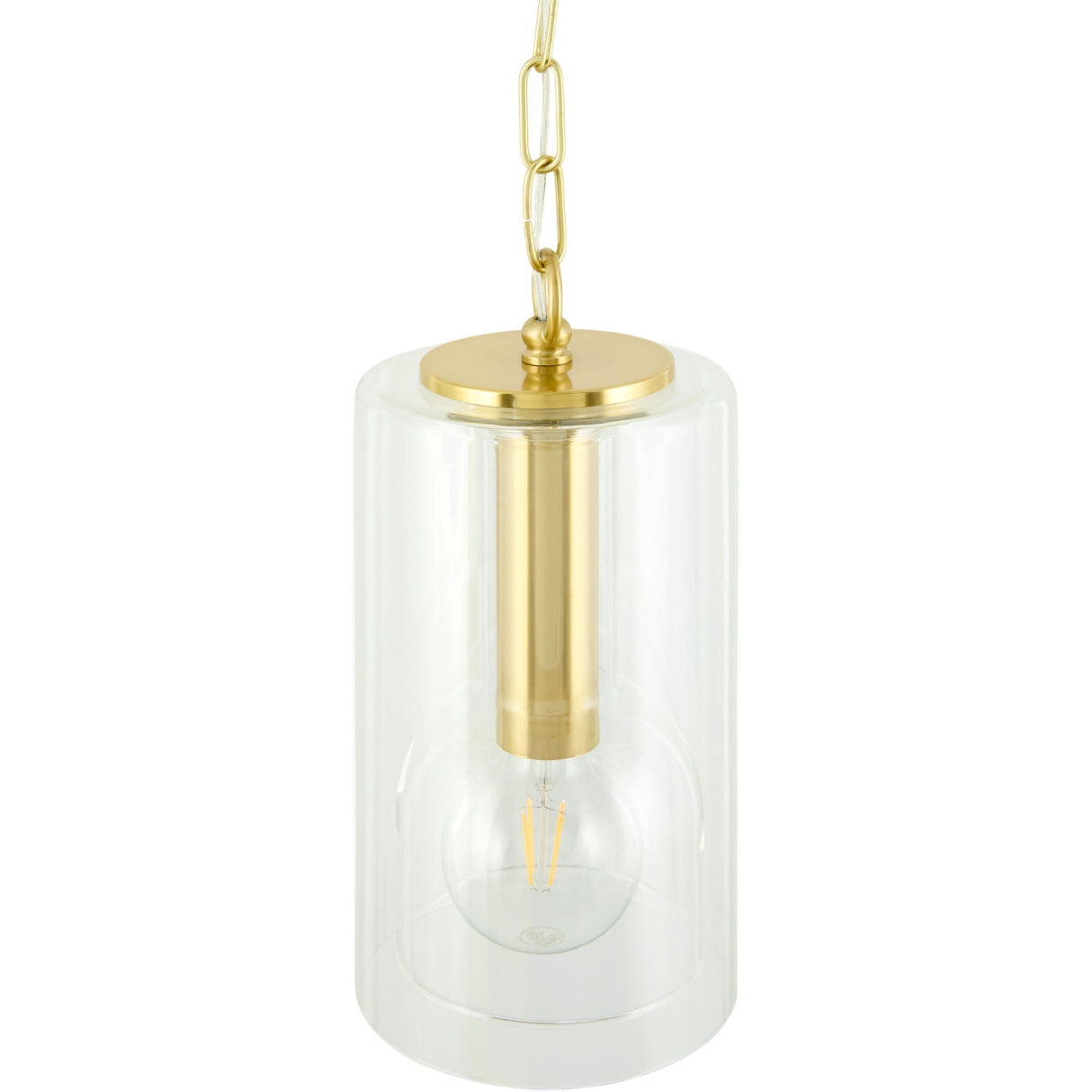 Modern European furniture - Clear Glass Accent Pendant Light - www.oroa.com