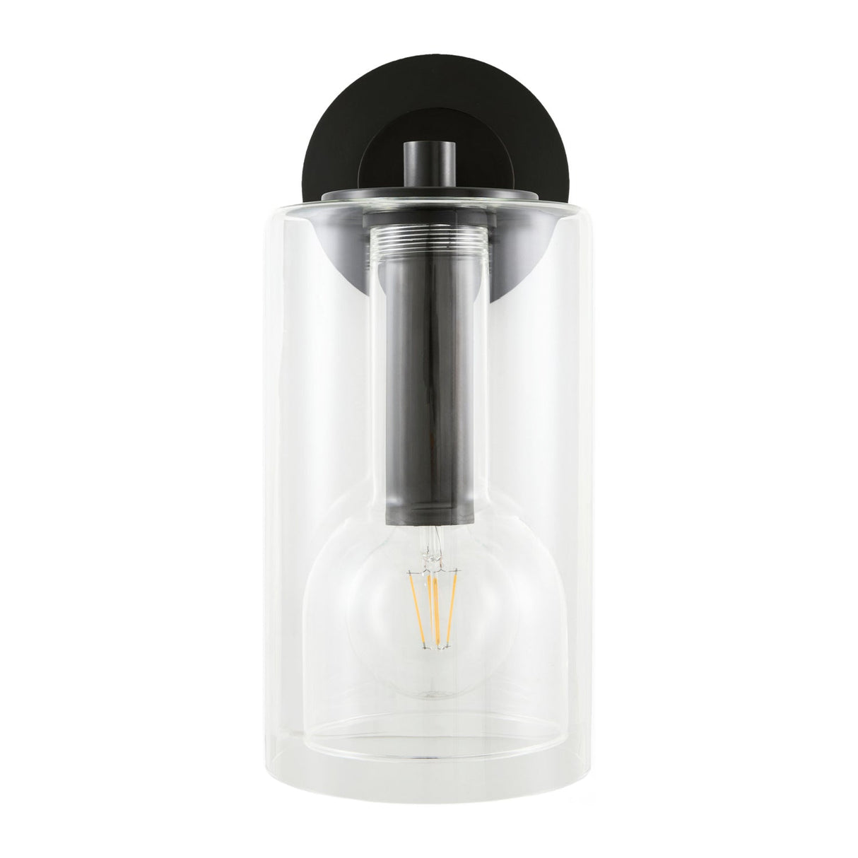 Modern European furniture - Clear Glass Wall Lamp - www.oroa.com