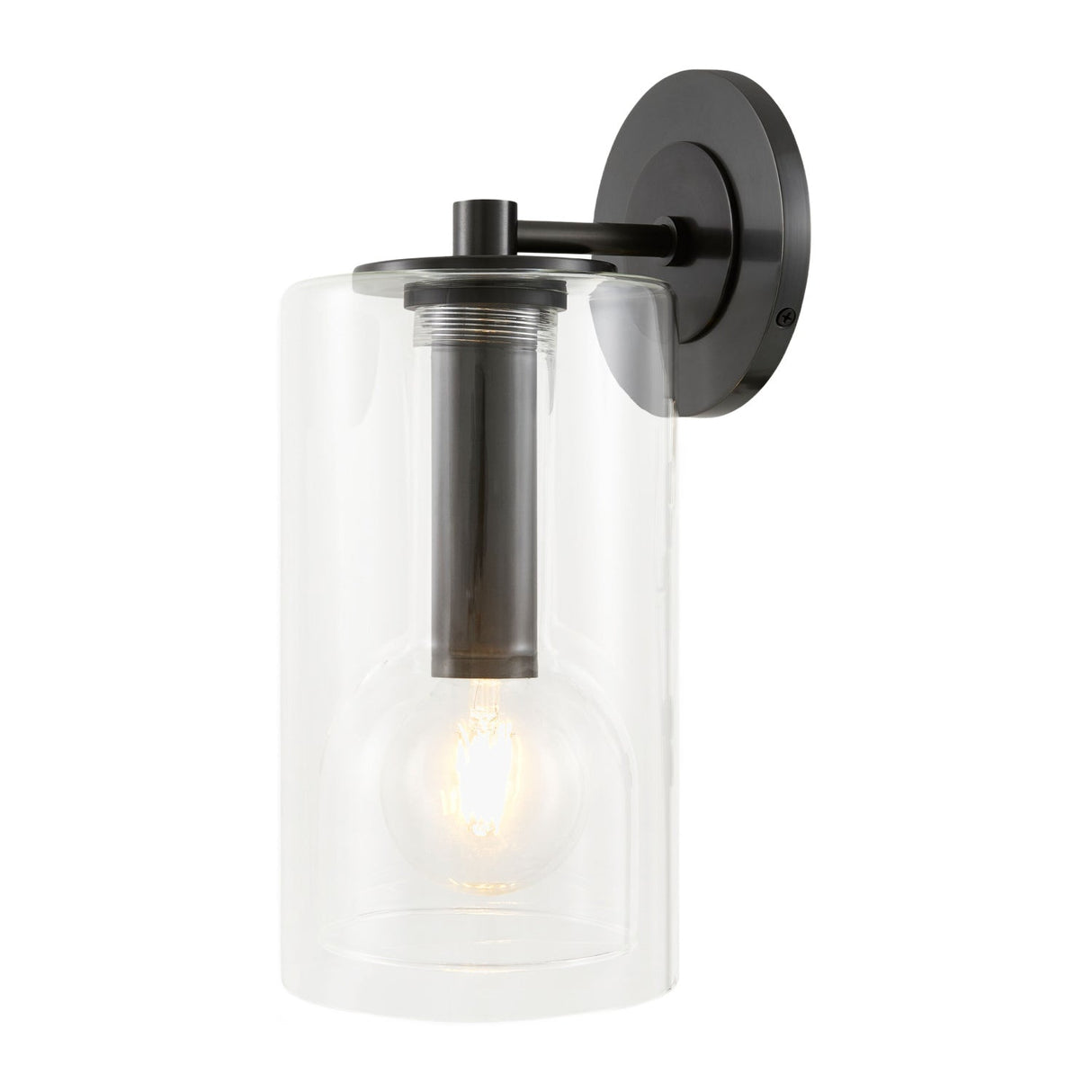Modern European furniture - Clear Glass Wall Lamp - www.oroa.com
