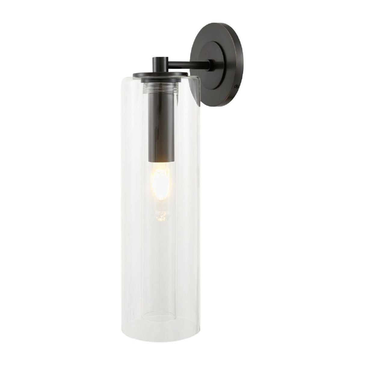Modern European furniture - Tubular Clear Glass Wall Lamp - www.oroa.com