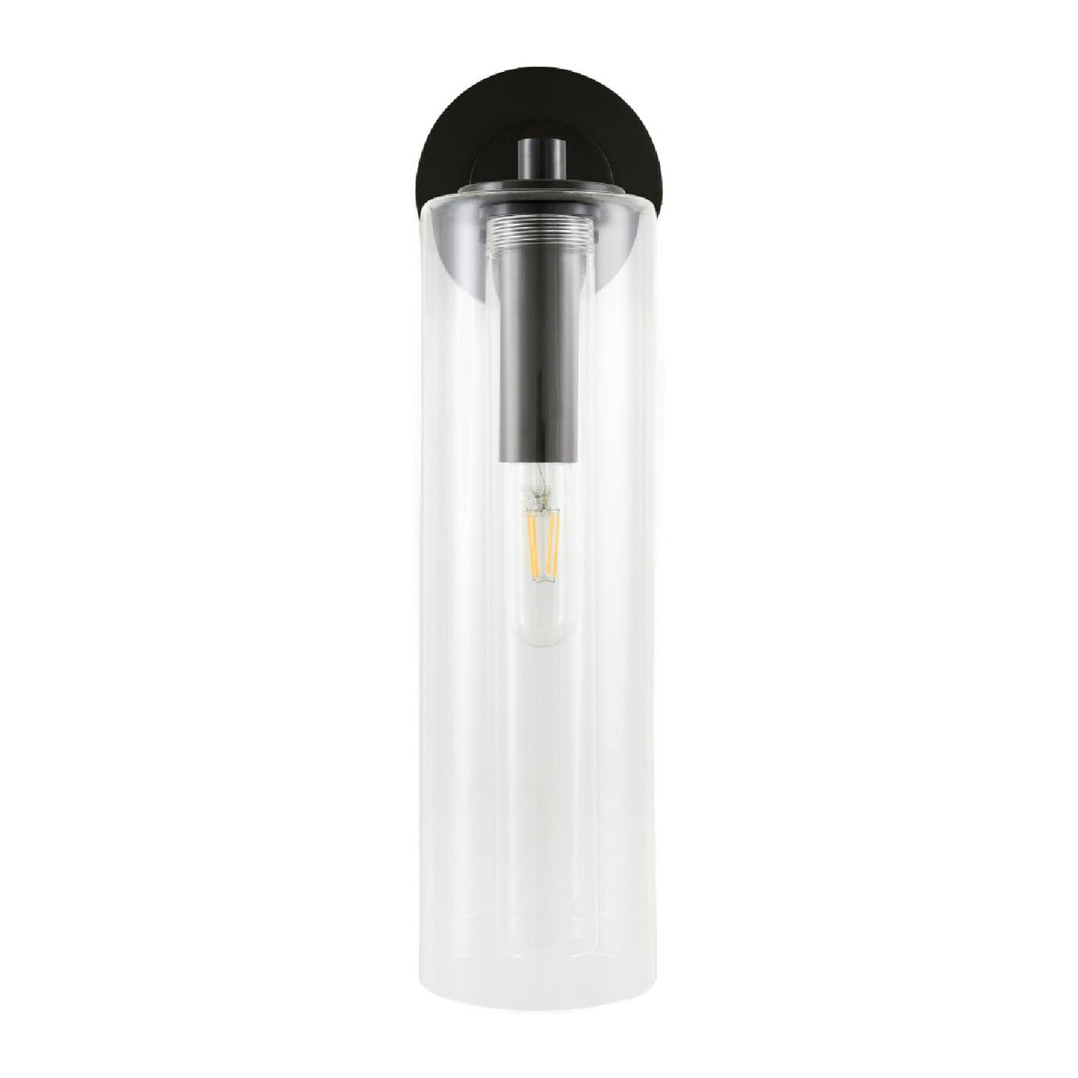 Modern European furniture - Tubular Clear Glass Wall Lamp - www.oroa.com