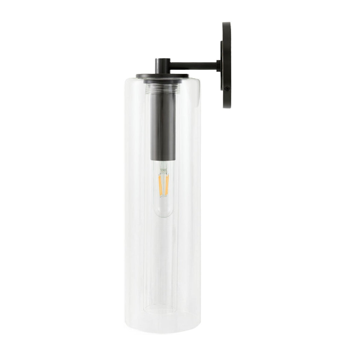 Modern European furniture - Tubular Clear Glass Wall Lamp - www.oroa.com
