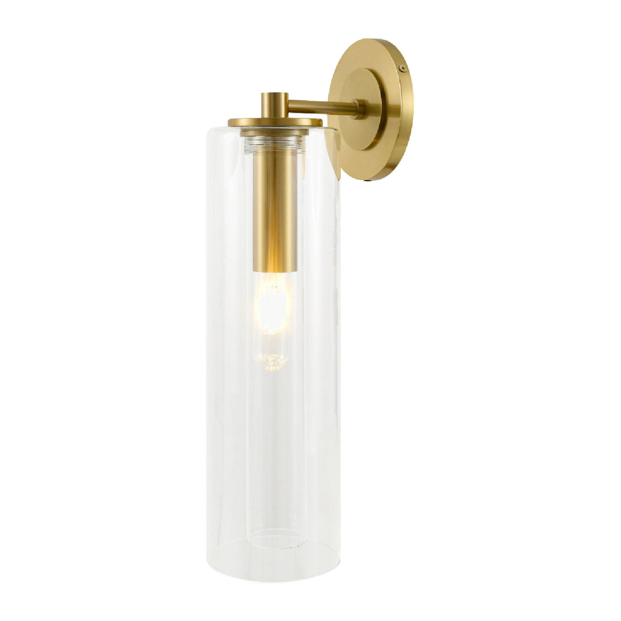 Modern European furniture - Tubular Clear Glass Wall Lamp - www.oroa.com