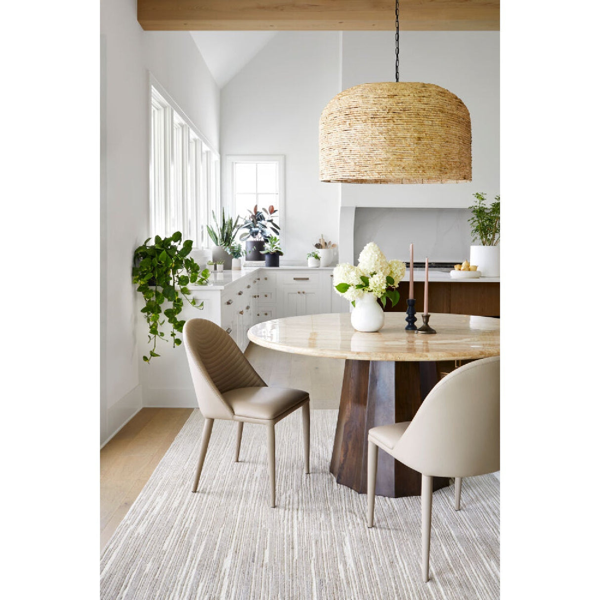 Modern European furniture - Rattan Dome Pendant Lamp - www.oroa.com