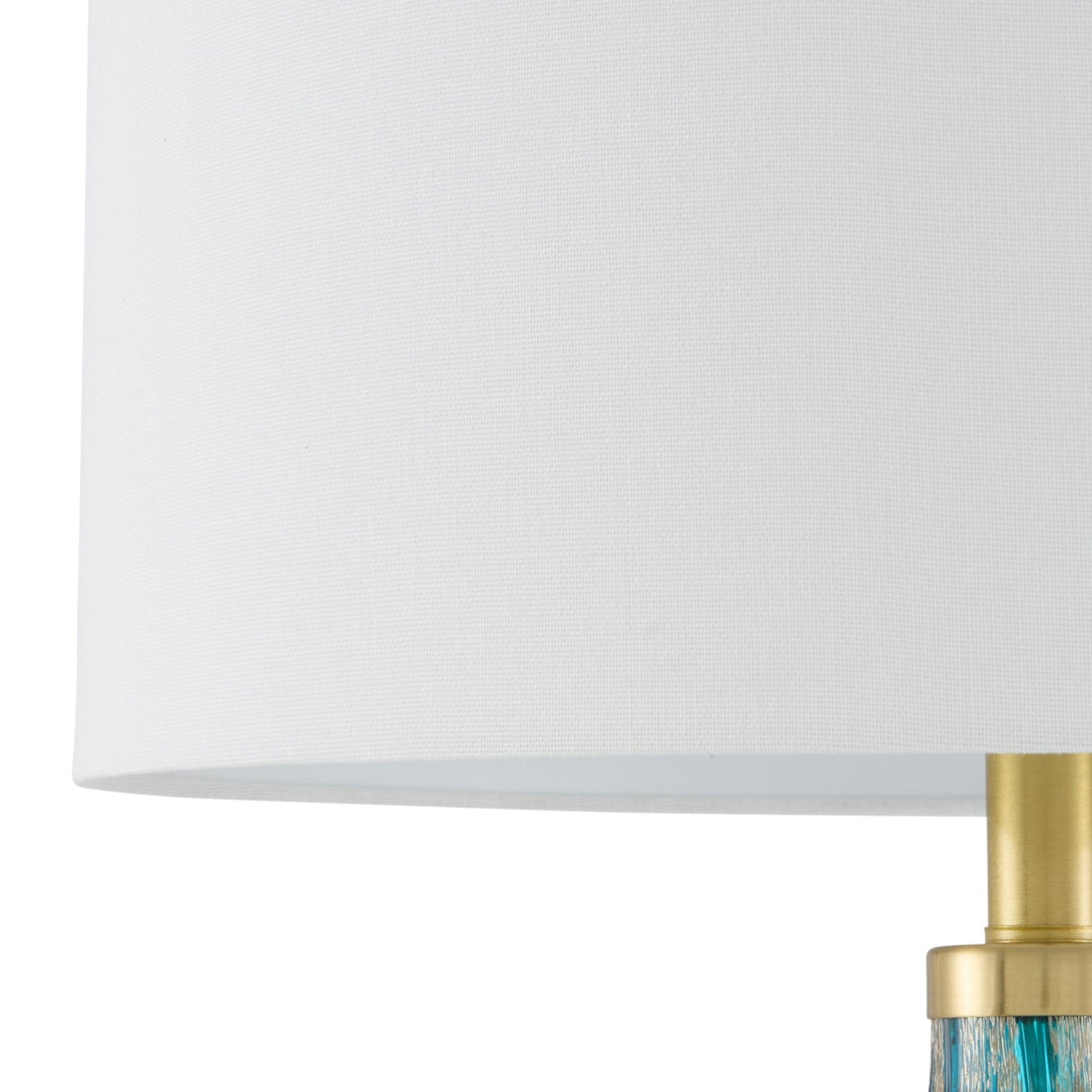 Modern European furniture - Hand-painted Blue Glass Table Lamp - www.oroa.com