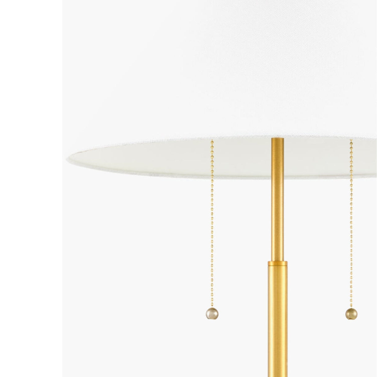 Modern European furniture - White Linen Gold Table Lamp - www.oroa.com