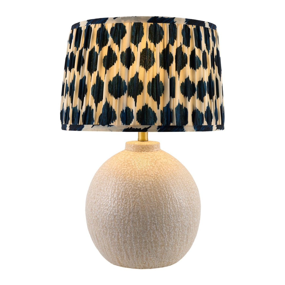 Modern European furniture - Blue Patterned Fabric Table Lamp - www.oroa.com