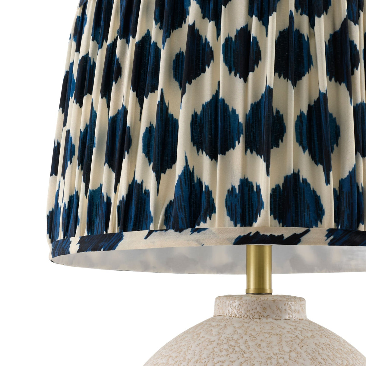 Modern European furniture - Blue Patterned Fabric Table Lamp - www.oroa.com