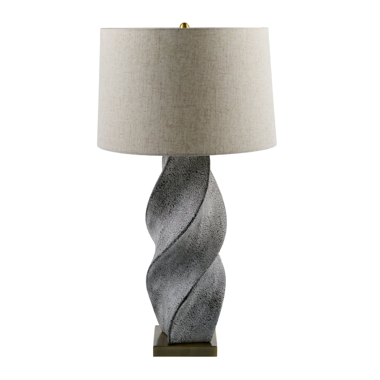 Modern European furniture - Twisted Ceramic Accent Table Lamp - www.oroa.com