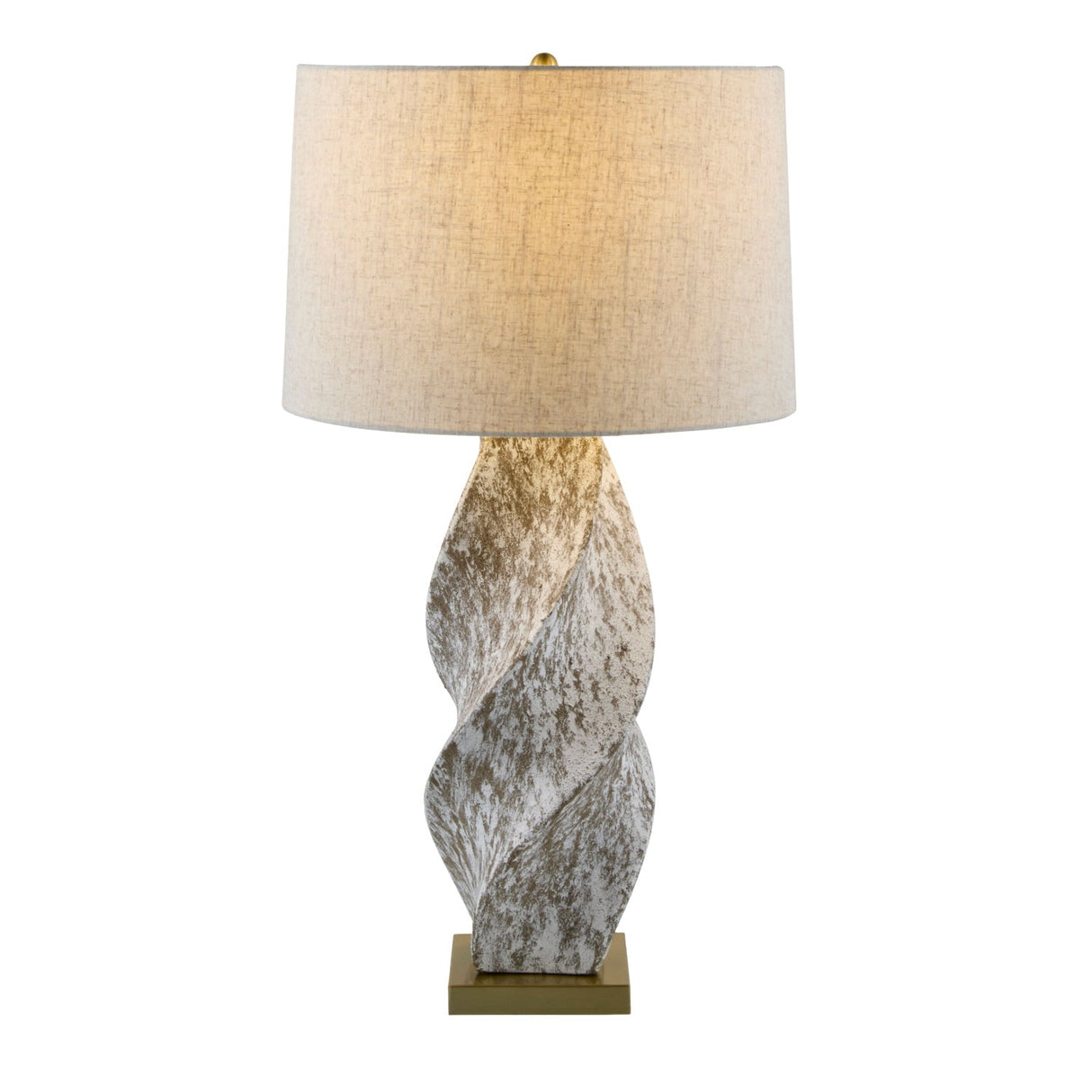 Modern European furniture - Twisted Ceramic Accent Table Lamp - www.oroa.com