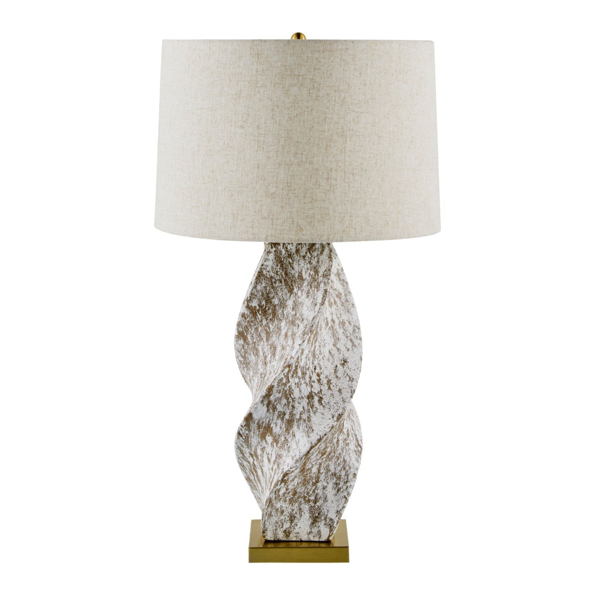 Modern European furniture - Twisted Ceramic Accent Table Lamp - www.oroa.com