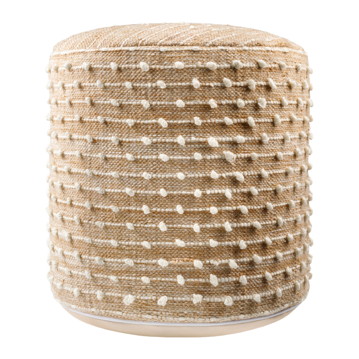 Modern European furniture - Beaded Beige Outdoor Pouf - www.oroa.com