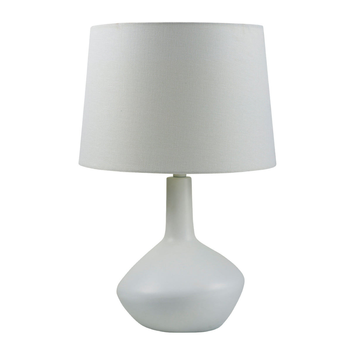 Modern European furniture - Ceramic White Linen Table Lamp - www.oroa.com