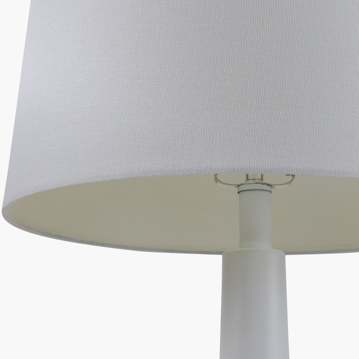 Modern European furniture - Ceramic White Linen Table Lamp - www.oroa.com