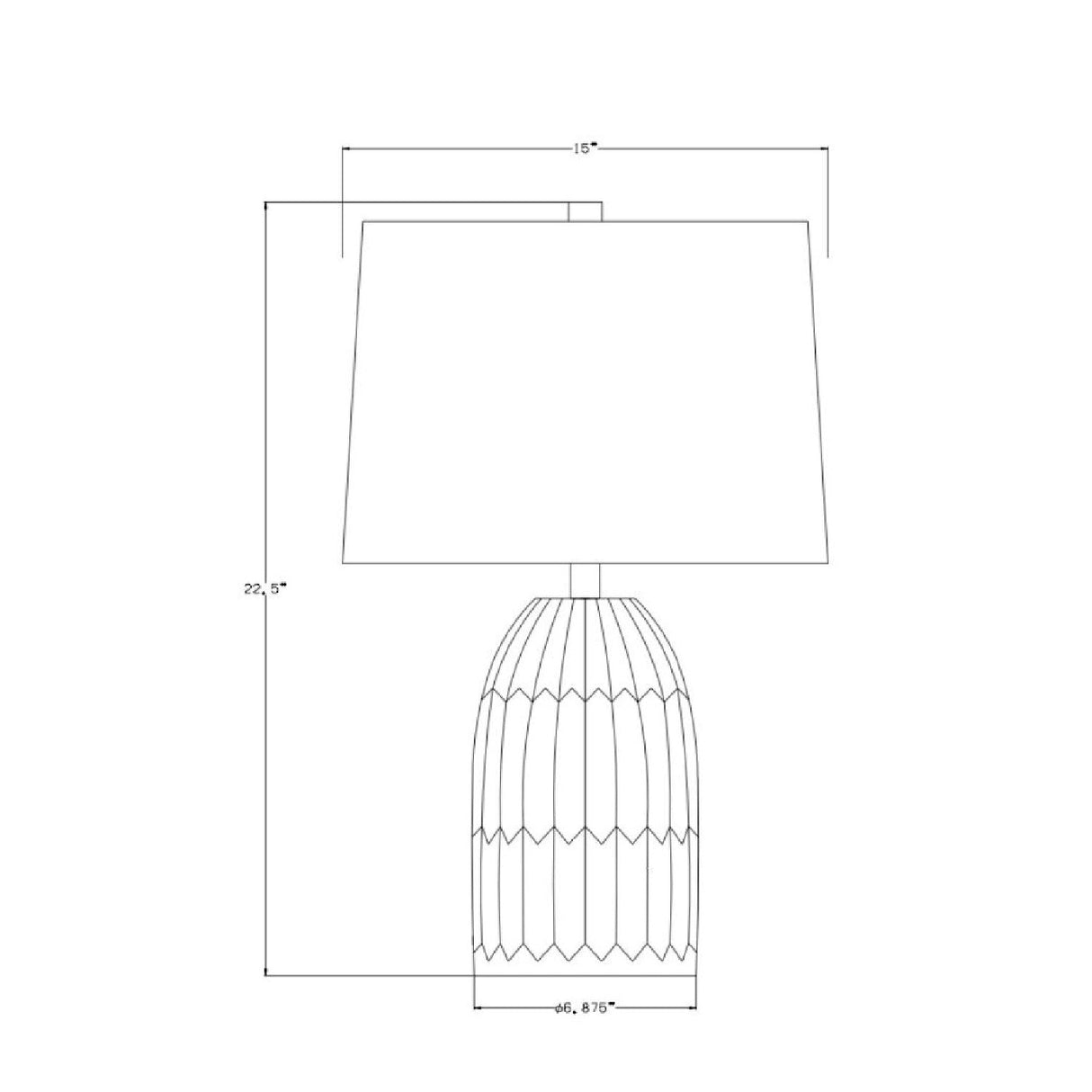 Modern European furniture - White Linen Accent Table Lamp - www.oroa.com