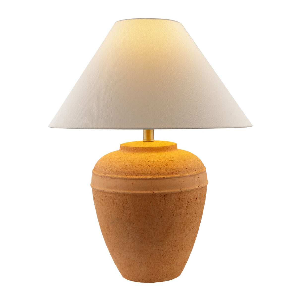 Modern European furniture - Glazed Brown Ceramic Table Lamp - www.oroa.com
