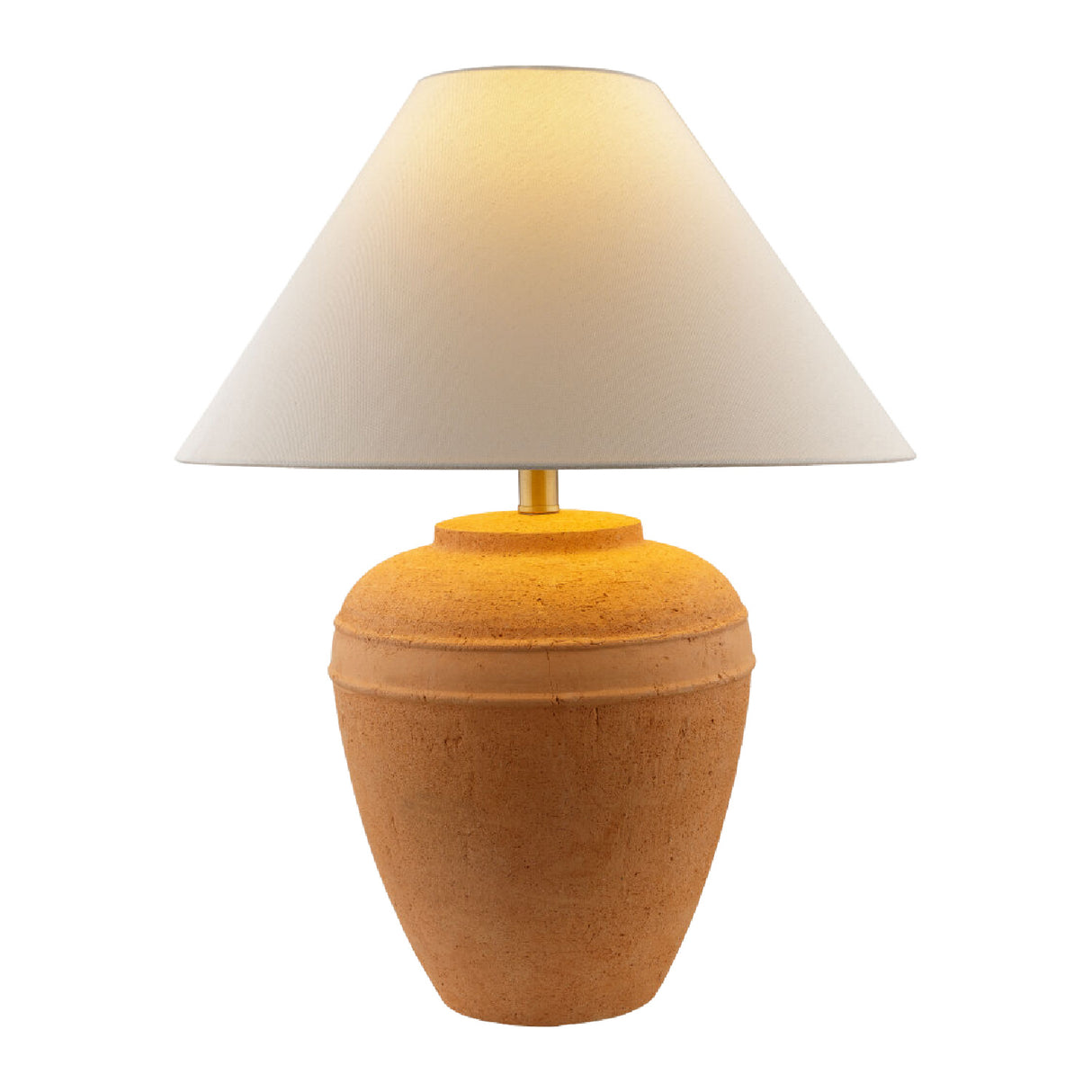 Modern European furniture - Glazed Brown Ceramic Table Lamp - www.oroa.com