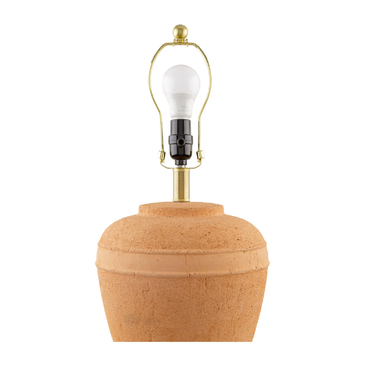 Modern European furniture - Glazed Brown Ceramic Table Lamp - www.oroa.com