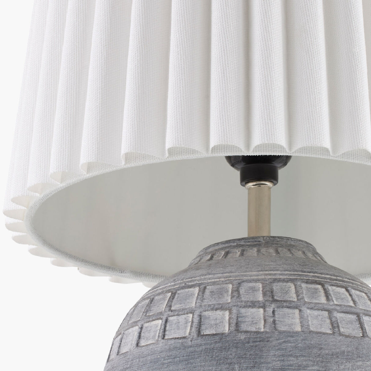 Modern European furniture - Ceramic Fluted Linen Table Lamps (2) - www.oroa.com