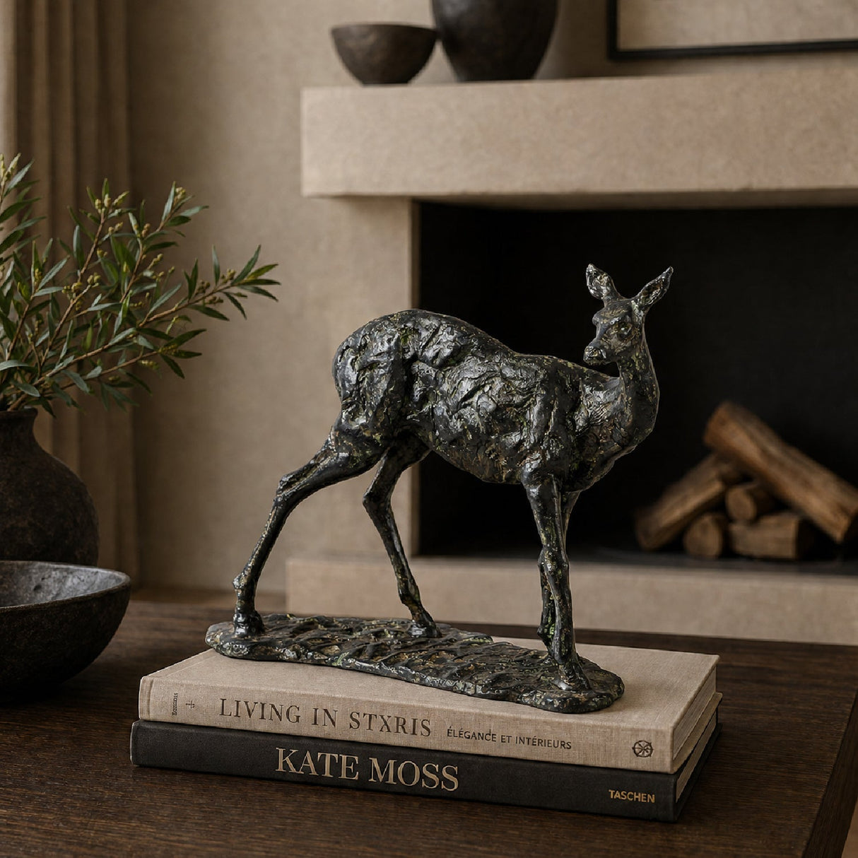 Modern European furniture - Antiqued Iron Decorative Sculpture - www.oroa.com