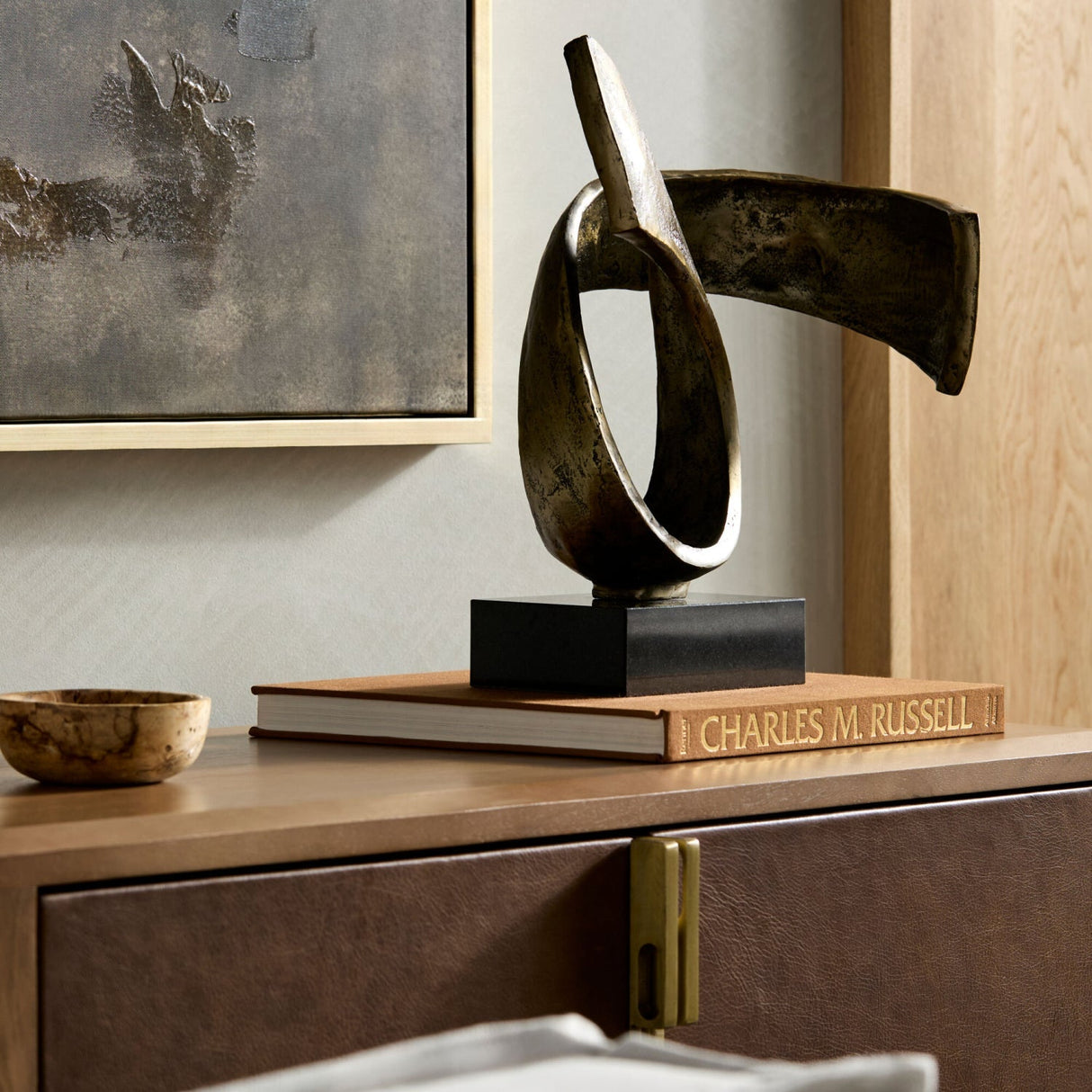 Modern European furniture - Antiqued Iron Decorative Sculpture - www.oroa.com