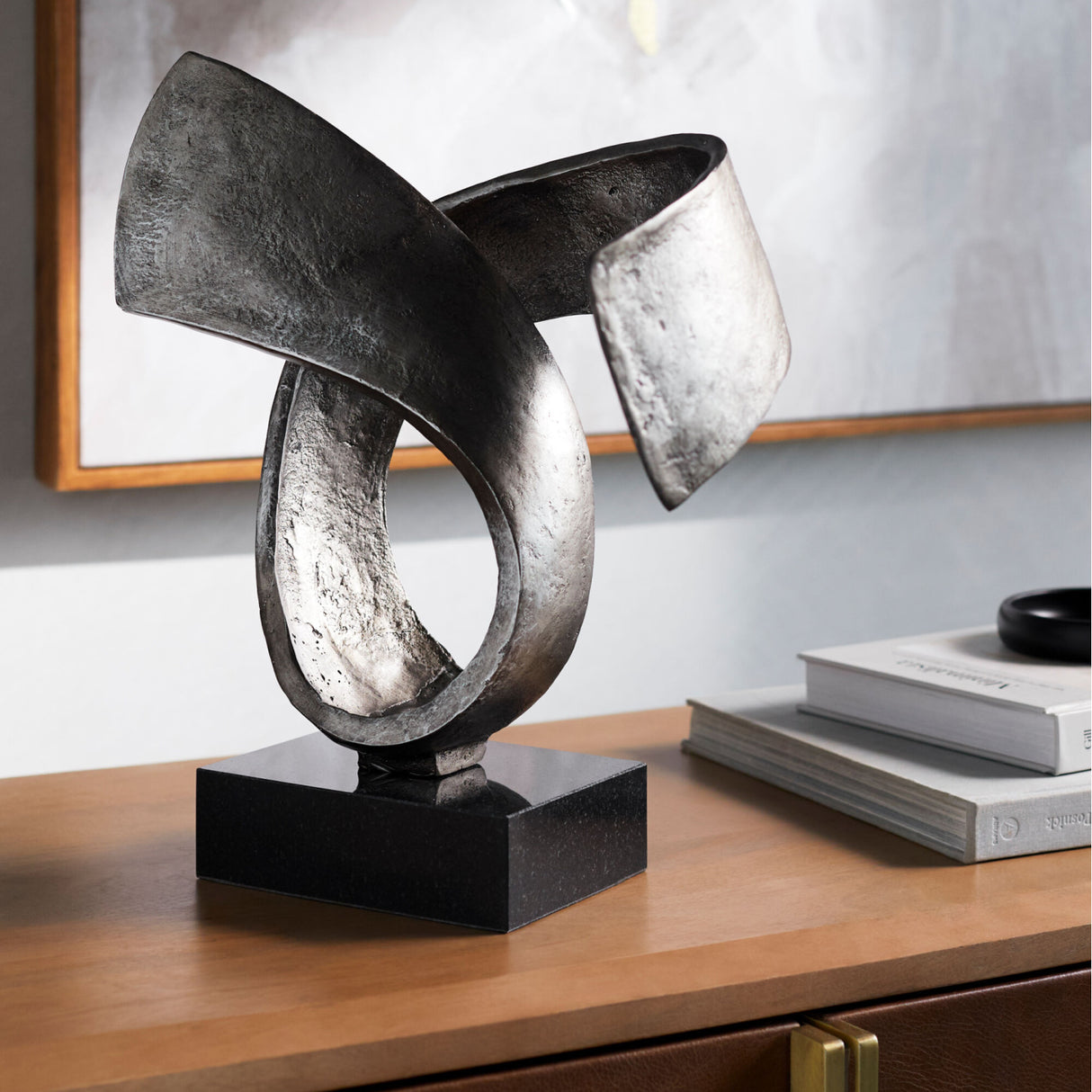 Modern European furniture - Antiqued Iron Decorative Sculpture - www.oroa.com