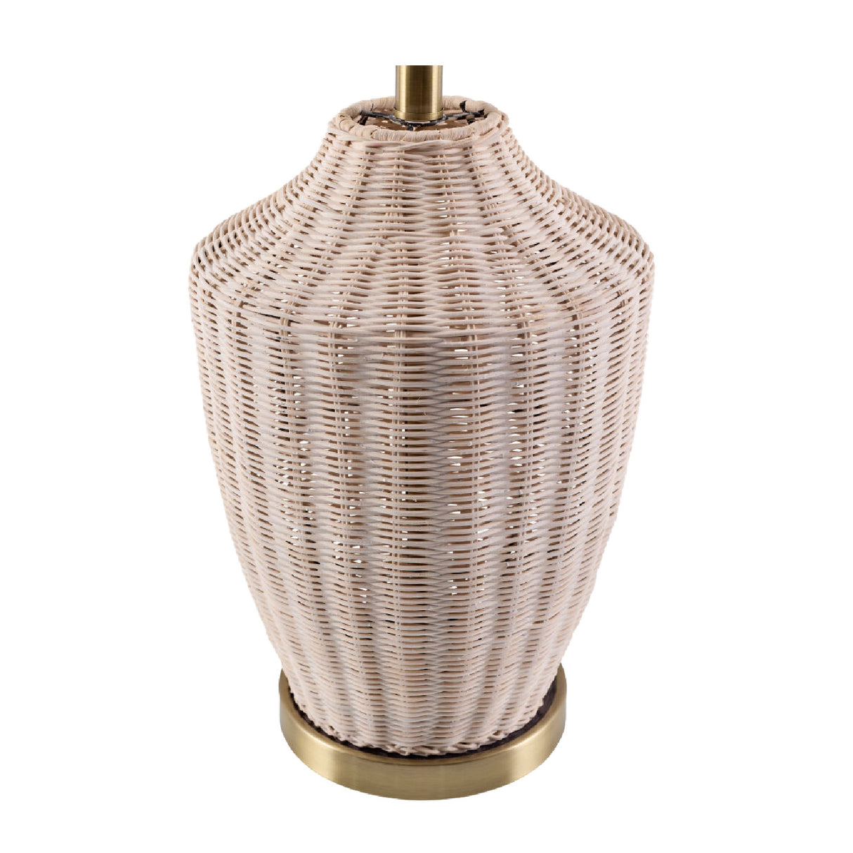 Modern European furniture - White Rattan Accent Table Lamp - www.oroa.com