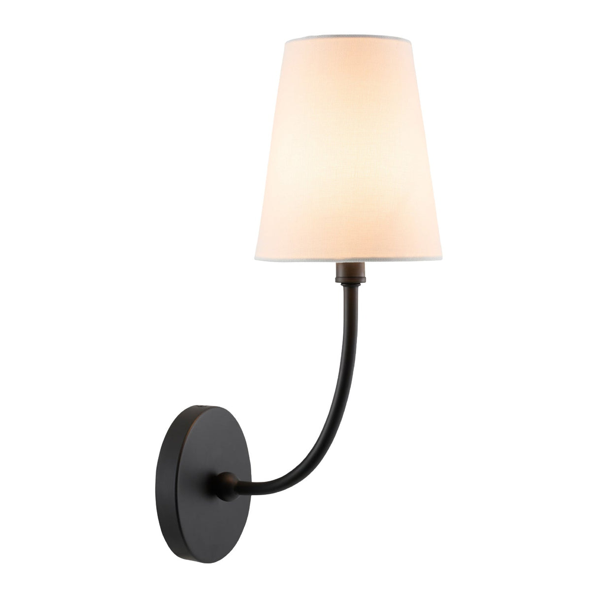 Modern European furniture - White Cotton Shade Wall Lamp - www.oroa.com