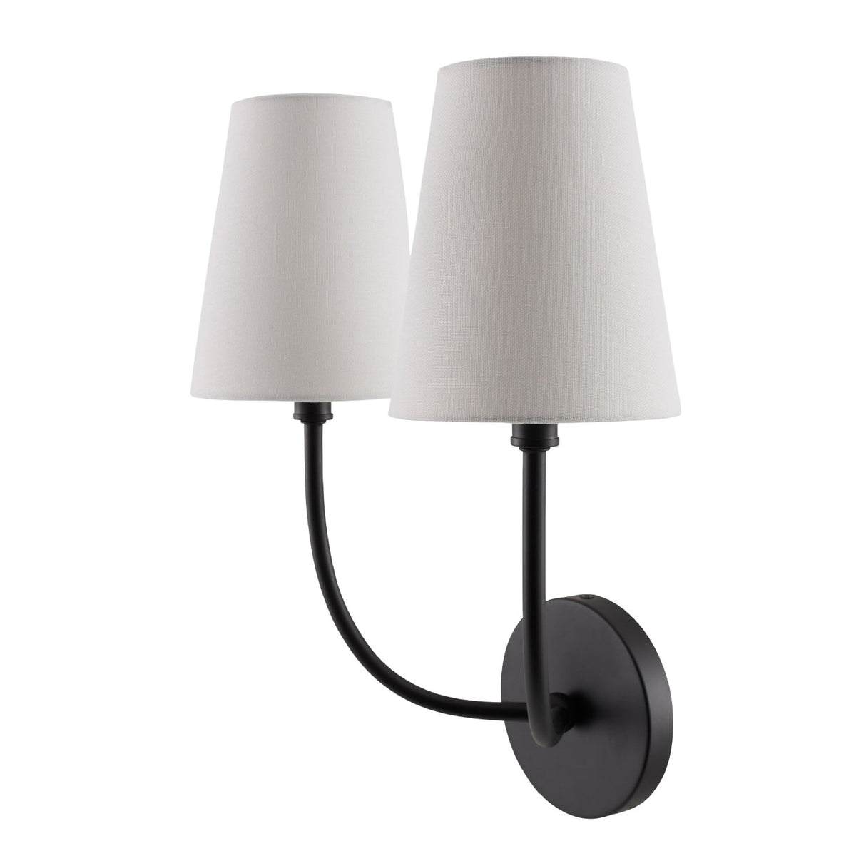 Modern European furniture - White Cotton 2-Light Wall Lamp - www.oroa.com