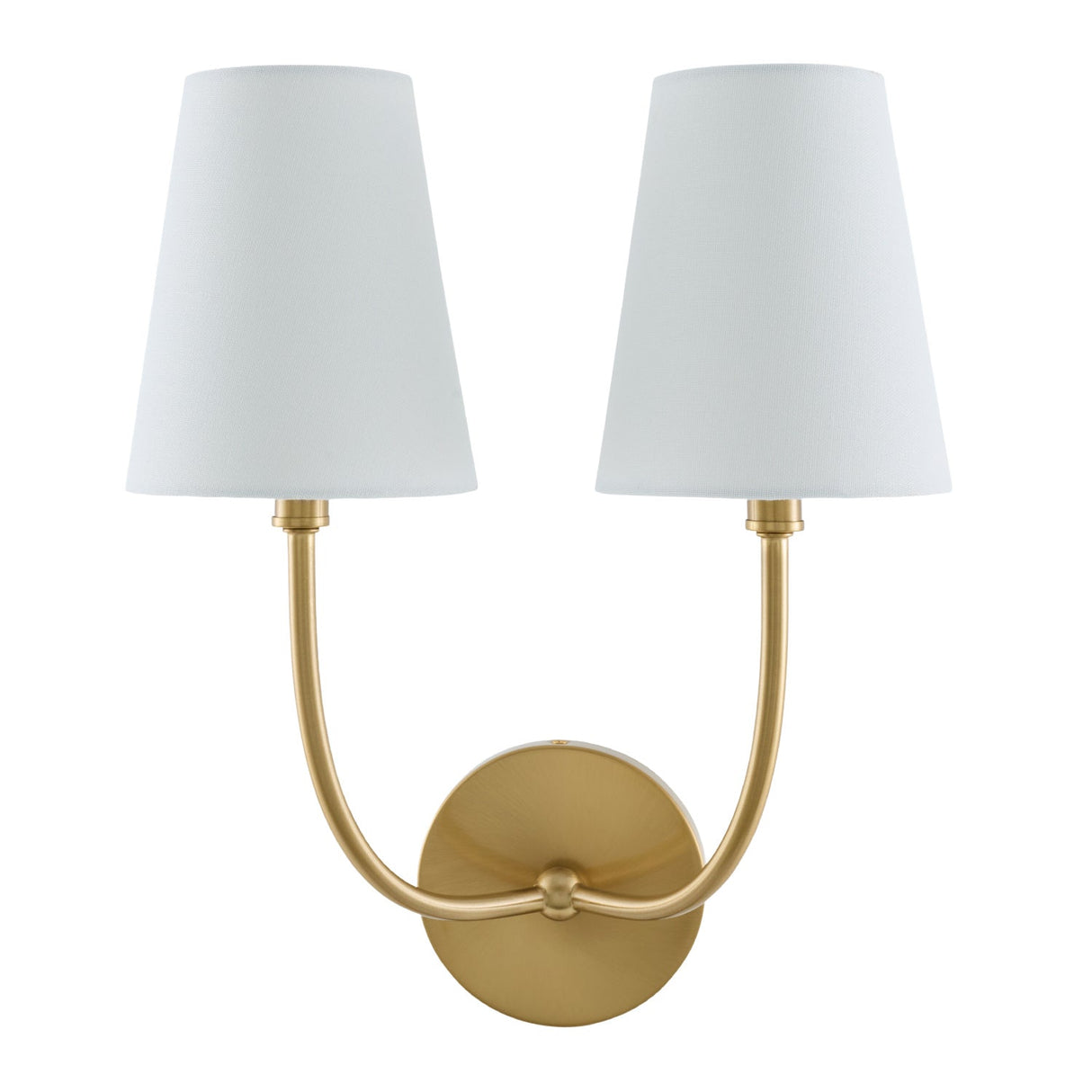 Modern European furniture - White Cotton 2-Light Wall Lamp - www.oroa.com