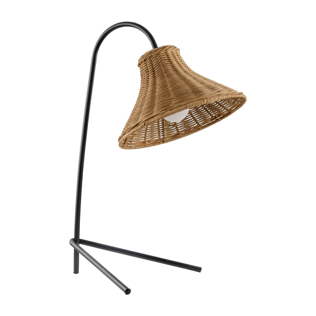 Modern European furniture - Tan Rattan Accent Table Lamp - www.oroa.com