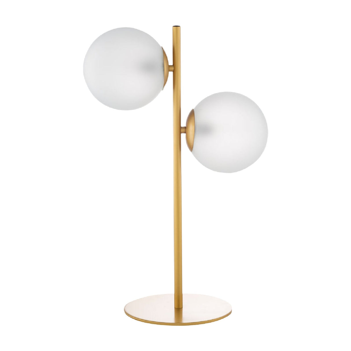 Modern European furniture - Dual White Glass Table Lamp - www.oroa.com
