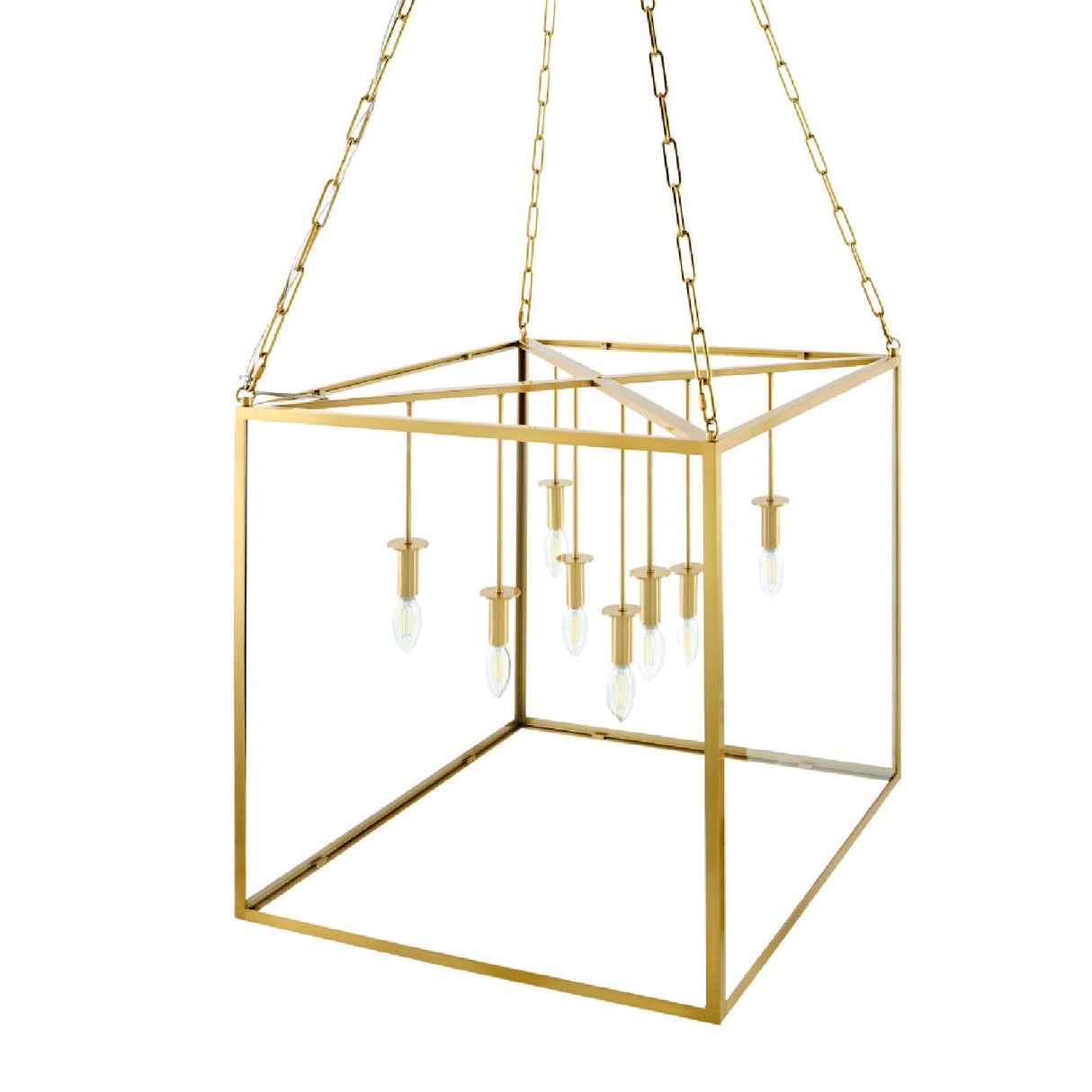 Modern European furniture - Gold-Framed 7-Light Pendant Lamp - www.oroa.com