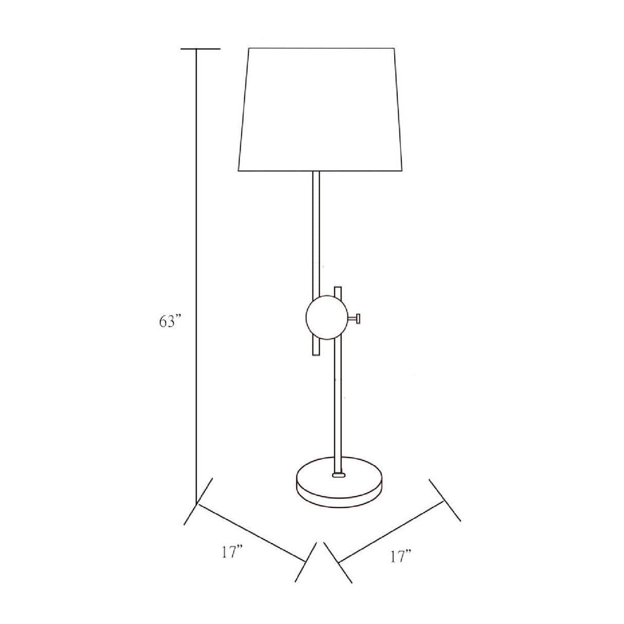 Antiqued Metallic Floor Lamp | Oroa.com