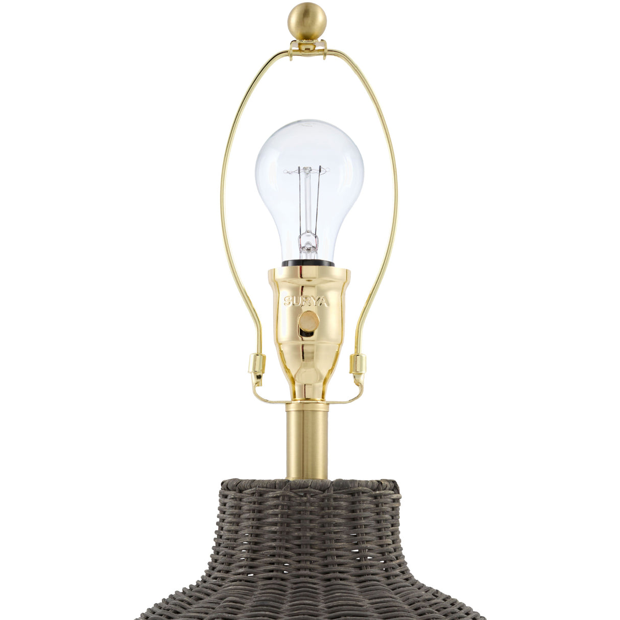 Modern European furniture - Rattan Base Accent Table Lamp S - www.oroa.com