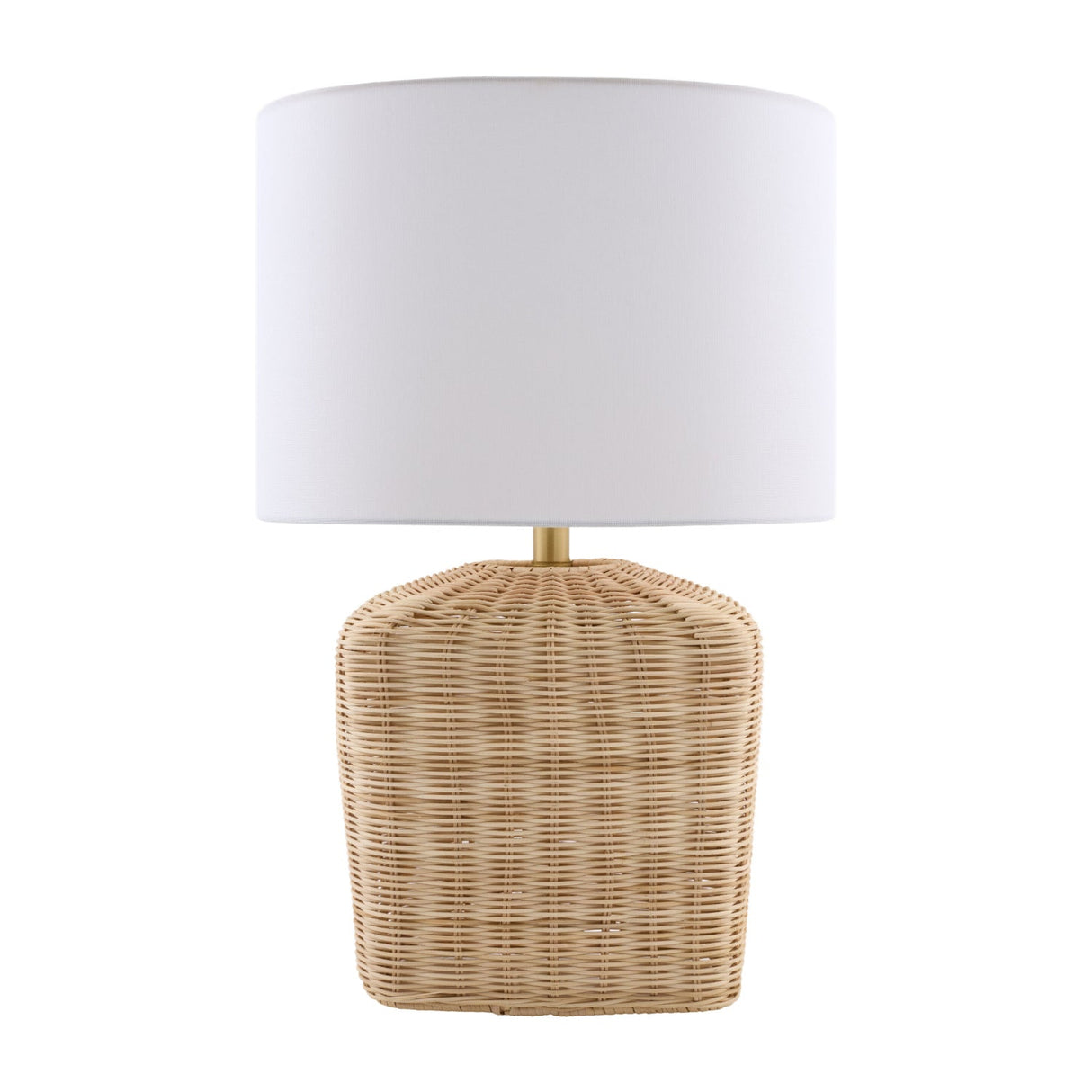 Modern European furniture - Rattan Base Linen Table Lamp - www.oroa.com