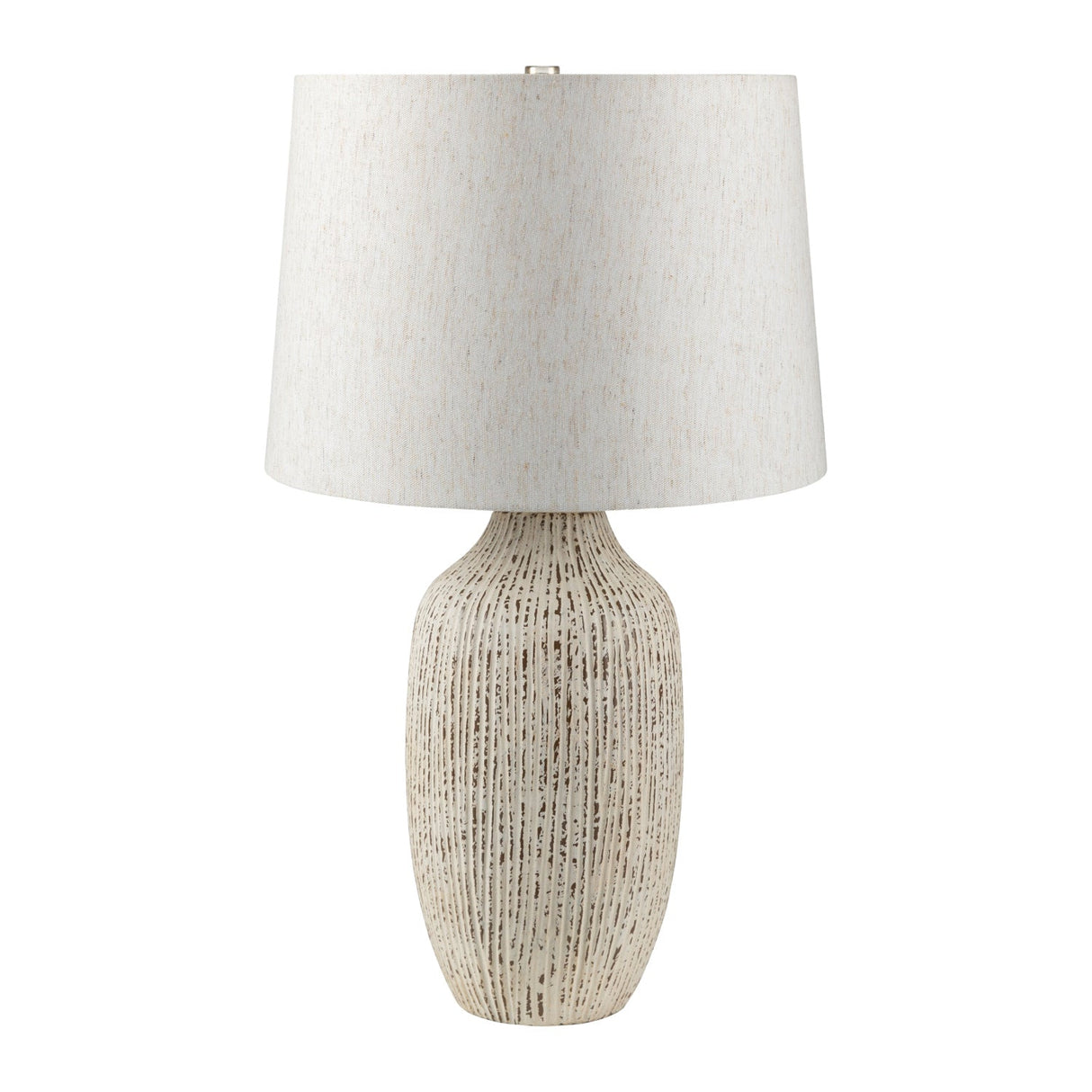 Modern European furniture - Rustic White Ceramic Table Lamp - www.oroa.com