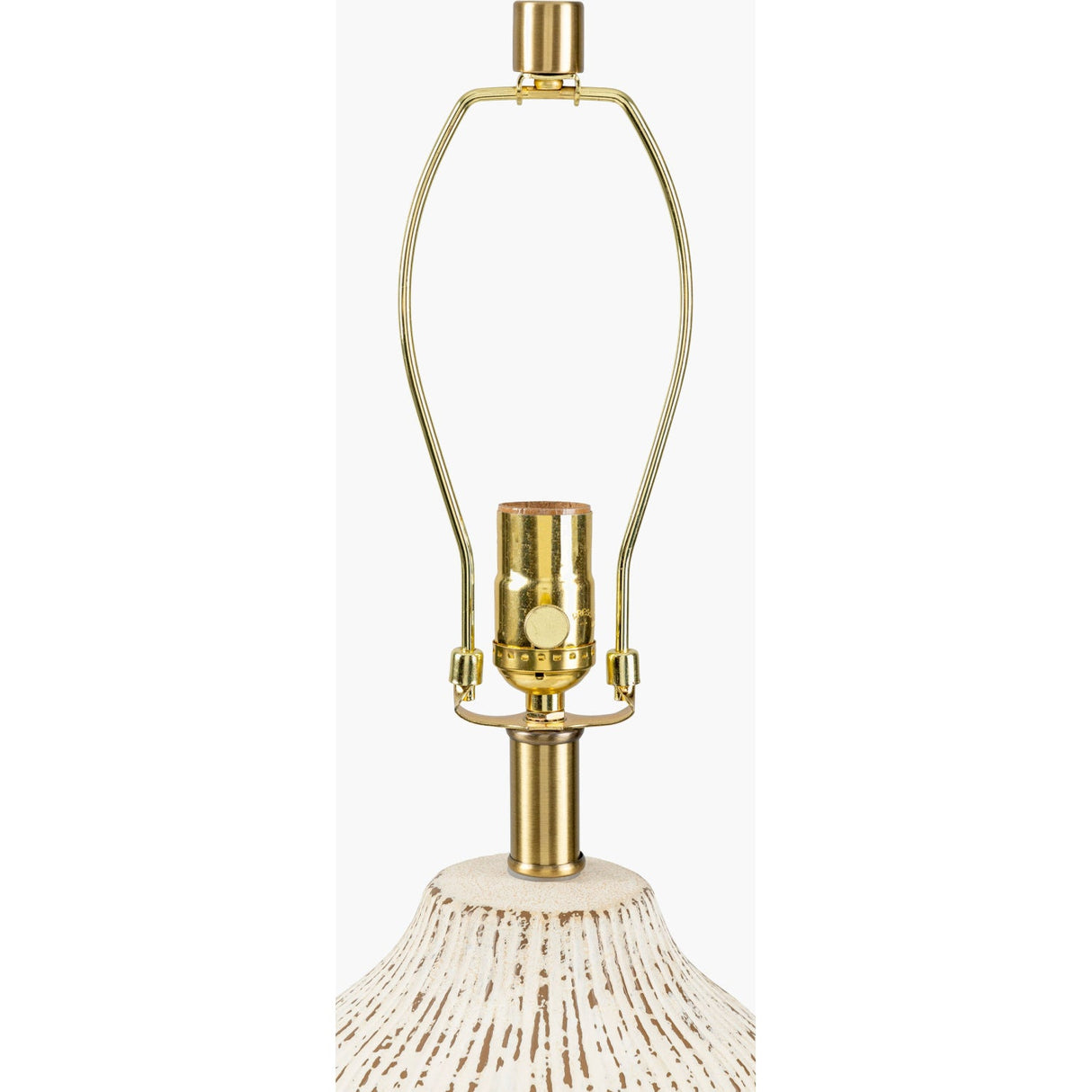 Modern European furniture - Rustic White Ceramic Table Lamp - www.oroa.com