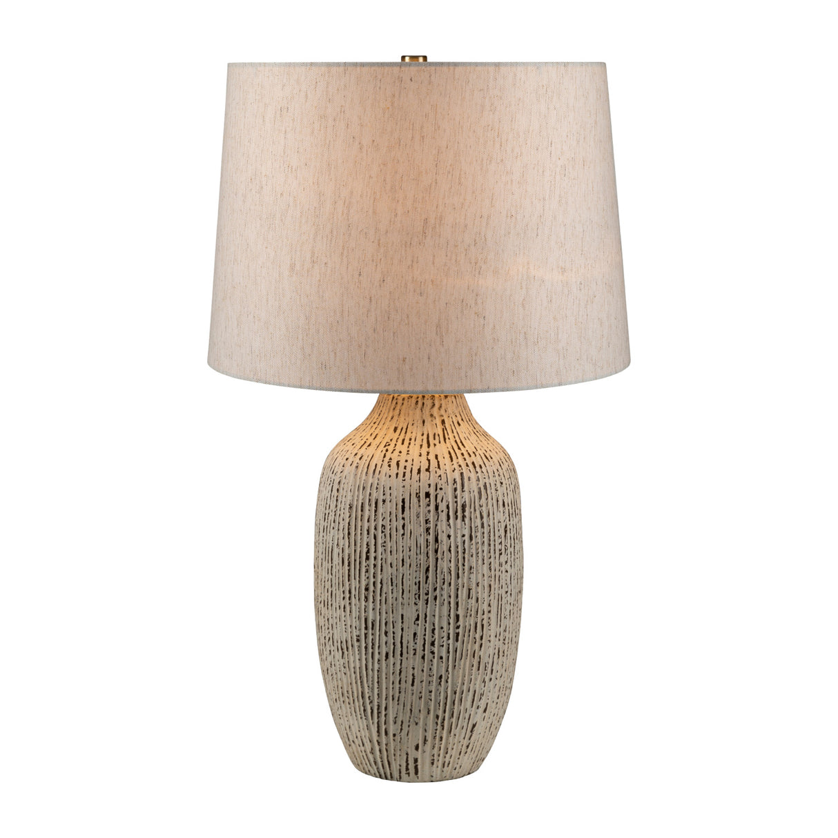 Modern European furniture - Rustic White Ceramic Table Lamp - www.oroa.com